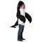 Killer Whale Adult Costume Black Polyfoam Tunic Flippers Dorsal Fin